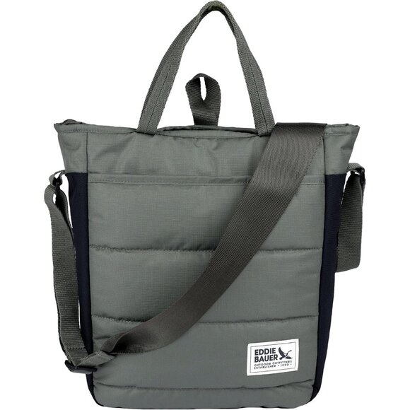Ripstop Nylon Puffer Day Tote Bag Unisex Sprig DWR Water-Resistant Travel - Picture 4 of 6